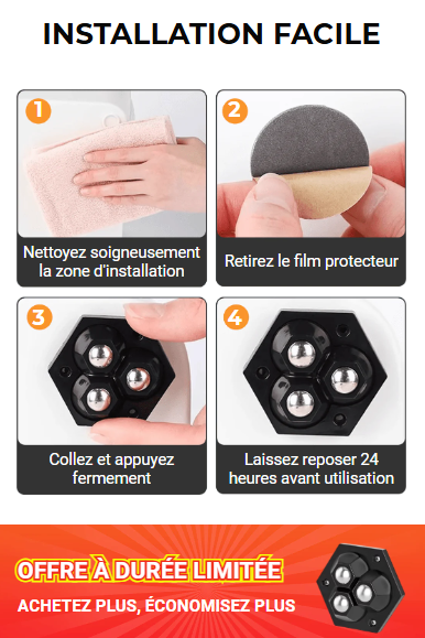 ROULETTES À BILLES   (X6 pièces)    !🔥 50% Reduction 🔥