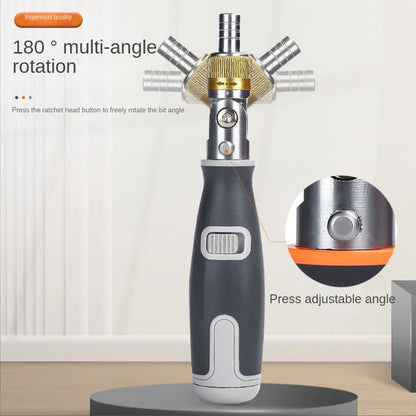 Tournevis à cliquet multi-angle 10 en 1 Outils professionnels
